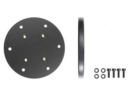 prof. Mounting plate round, 100x9 mm