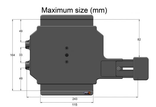 houd.Uni.Tablet 136-164/ 210-243mm met veerweerstand