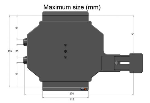 houd.Uni.Tablet 160-185/ 240-270mm met veerweerstand