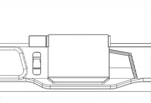 Proclip VW Crafter 25-Center mount-ONLY for 10,4&rdquo; screen