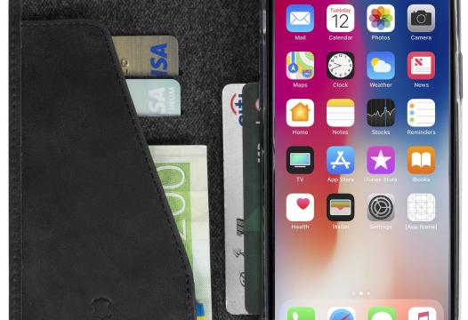 Sunne 4 Card FolioCase Apple iPhone X - Black