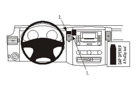 Proclip MB Sprinter 07-/Volkswagen Crafter 07- Taxameter Center