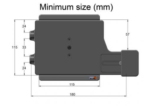 houder Universeel Tablet 115-138/ 180-210mm met slot