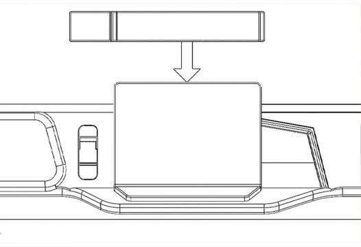 Proclip VW Crafter 25-Center mount-ONLY for 10,4&rdquo; screen