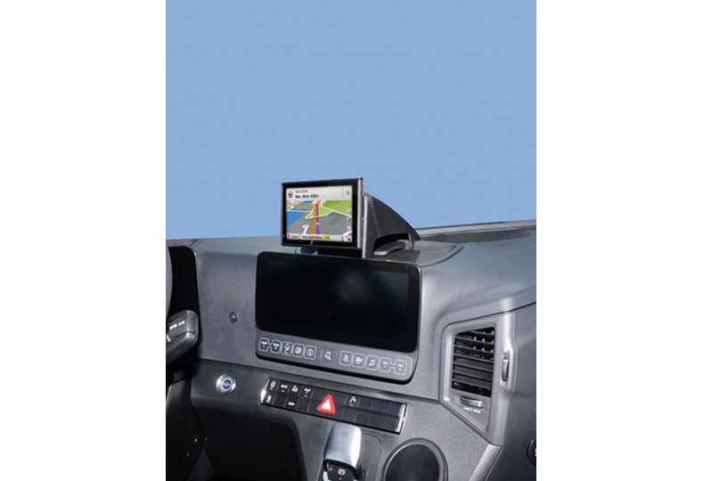 KUDA Naviconsole Per Mercedes Classe C (da 04/11) | Supporto Per Navigatore E Smartphone, Nero, Antiscivolo