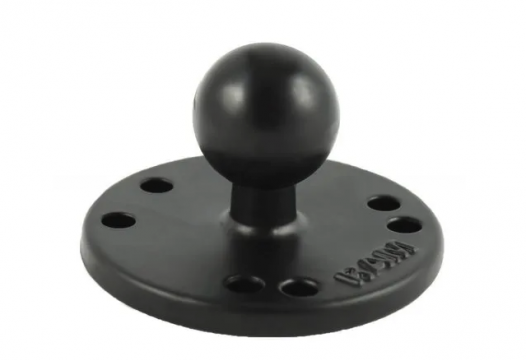 2.5 Round Ball Base with AMPS holes 1"Ball RAM-B-202U"