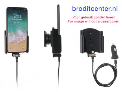 houder/lader met USB Apple iPhone X / Xs - padded