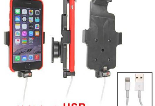houder Apple iPhone 8 / 7 / 6 met skin (lightning->USB kab