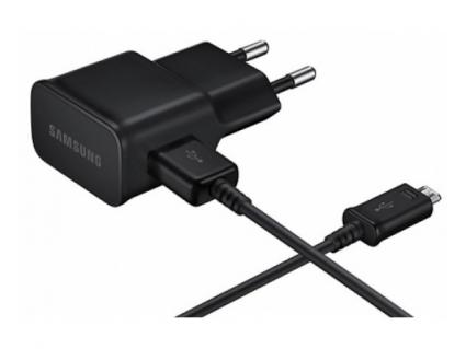 Reislader 230V Samsung EP-TA20EWE quickcharger + usb-c-zwart