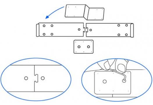 Proclip Tesla Model Y 25&frac12;- Center mount