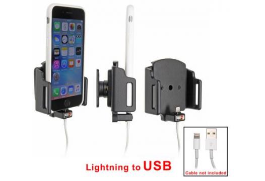 houder verstelb. Apple iPhone 6S/7/8/X/Xs/11 Pro lightning->USB