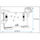 Houder Universeel Tablet 226-309/151-226mm tbv SKINS