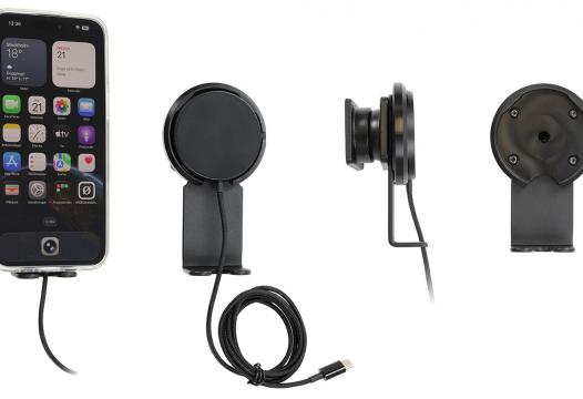 houder/support met Magnetic Charger Qi2 25W - zwart