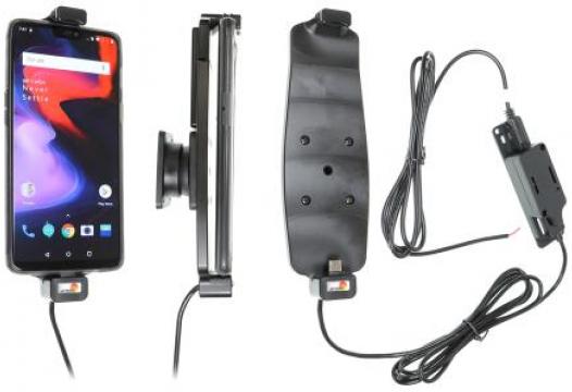 houder/lader OnePlus 6/6T/7 (met skin) - fixed instal.