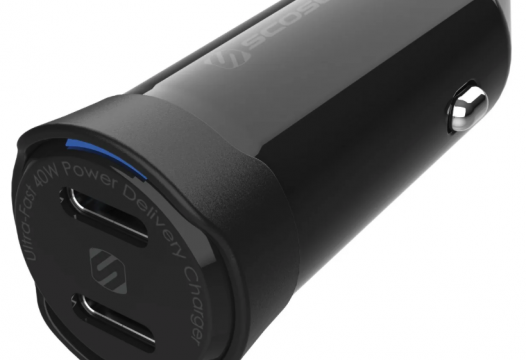 Lader 12/24V Scosche 40W 1x usbC PD 3.0 zwart