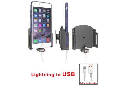 houder verstelb. Apple iPhone 11 / 11 Pro Max / Xs Max / Xs / 8 Plus / X / 7 Plus / 6 Plus lightning->USB