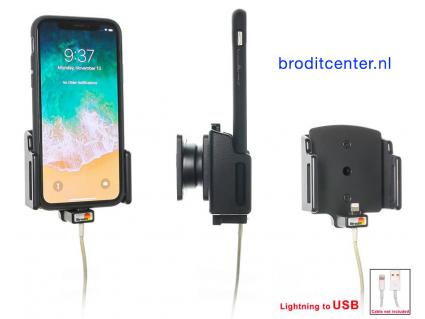 houder verstelb. Apple iPhone 11 Pro / Xs / X lightning->USB (70-83 / 2-10mm)