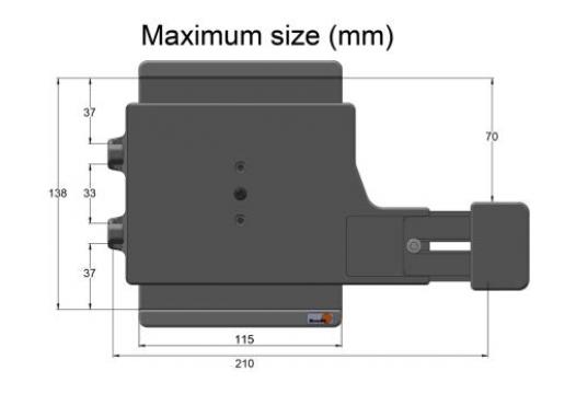 houder Universeel Tablet 115-138/ 180-210mm met slot