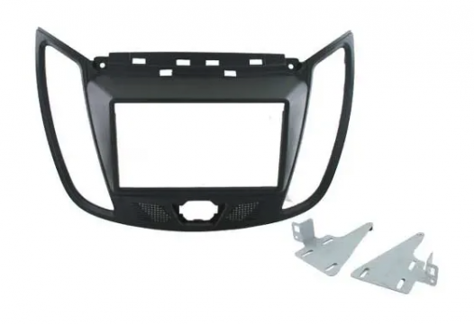 2-DIN FRAME FORD KUGA 2013- Mat Zwart zonder gevarenlicht