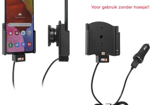 houder/lader Samsung Galaxy A51 USB sig.plug