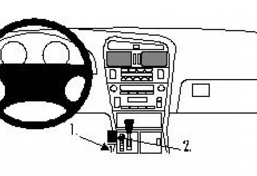 Proclip Lexus GS Series 98-04 Console mount