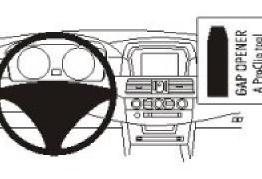 Proclip BMW 520-545/M5 E60 04- leftmounted