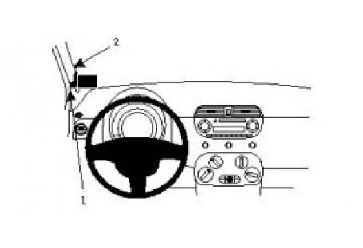 Proclip Fiat 500 07- Niet voor de cabrio