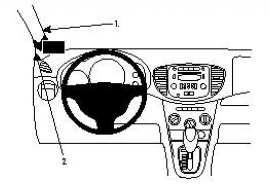 Proclip Hyundai Coupe 97-     console
