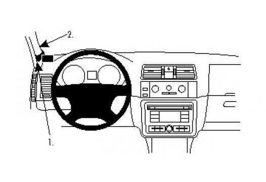 Proclip Skoda Fabia/Roomster 08- Left mount