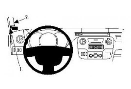 Proclip Opel Movano 11- Left mount