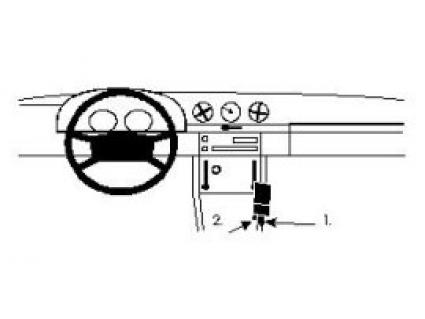 Proclip Mercedes SL 107 71-88 console