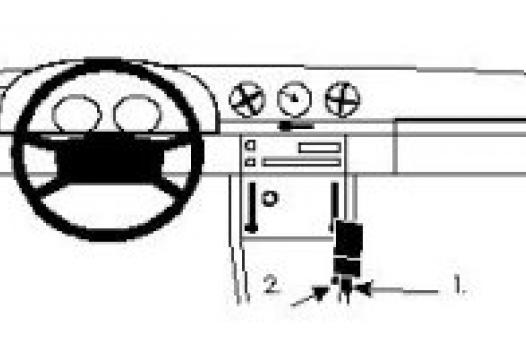 Proclip Mercedes SL 107 71-88 console