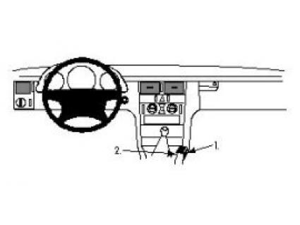 Proclip Mercedes E-klasse 95-   console