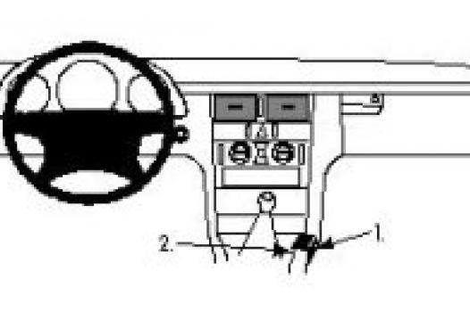 Proclip Mercedes E-klasse 95-   console