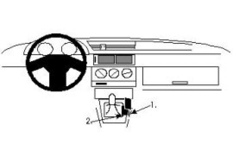 Brodit Proclip Alfa Romeo 155 92 Wood Console