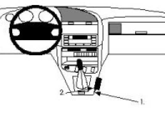 Proclip BMW 3-serie 91-        console