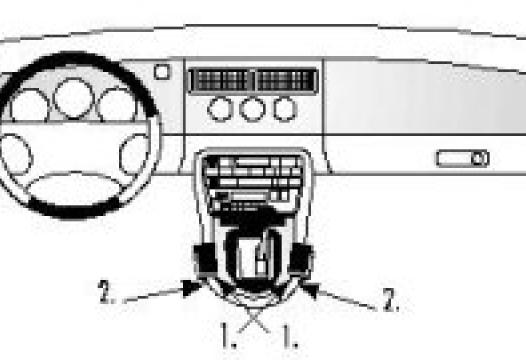 Proclip Jaguar XK8 97- l/r.    console