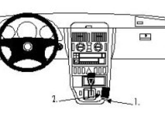 Proclip Mercedes SLK-klasse 97-       console