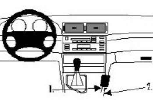 Proclip BMW 3-serie 98- console