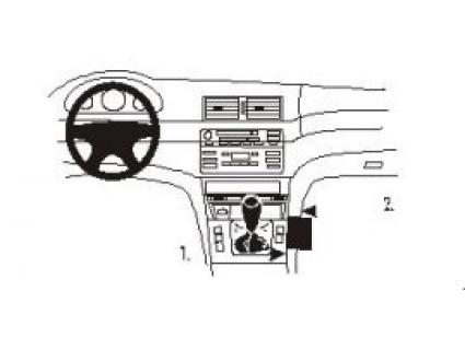 Proclip BMW 3-serie 98- console angled