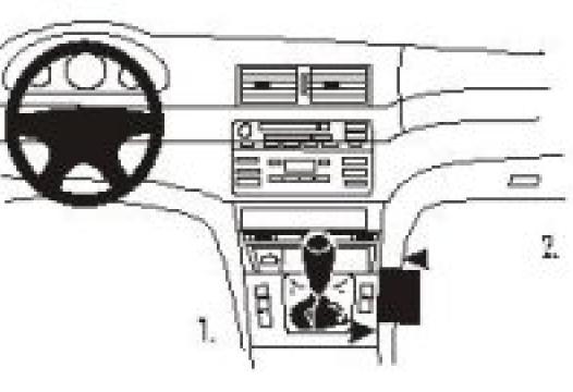 Proclip BMW 3-serie 98- console angled