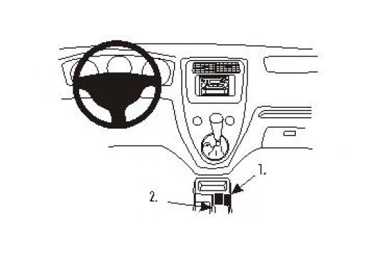 Proclip Honda Civic 01- console
