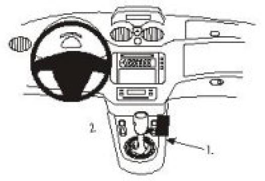 Proclip Citroen C3/Pluriel 02- console