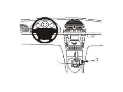 Proclip Mercedes E-klasse 02- console