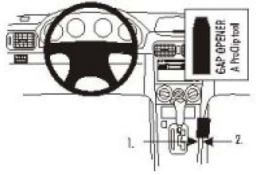 Proclip Subaru Forester 03-04 console