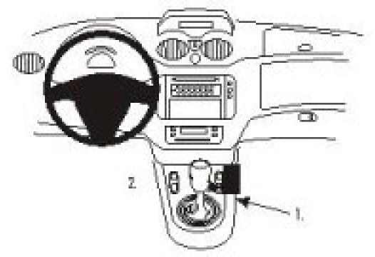 Proclip Citroen C2/C3 05- console