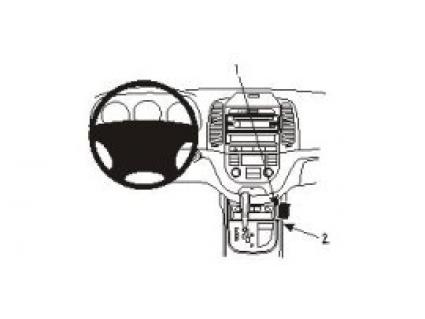 Proclip Hyundai Santa Fe 06- console