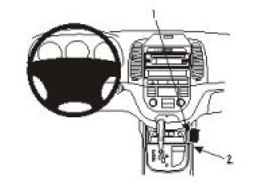 Proclip Hyundai Santa Fe 06- console