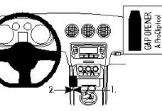 Proclip Audi TT 07- console Mount leftmounted