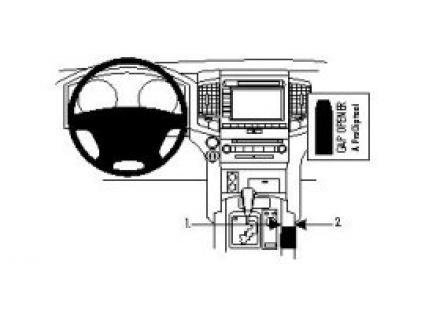 Proclip Toyota LandCruiser 09- console mount ALLEEN automaat